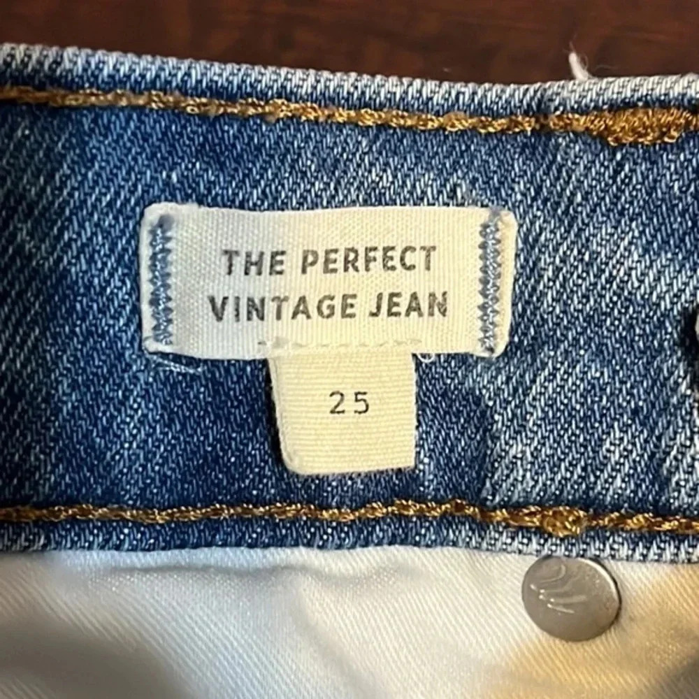 Madewell | The perfect vintage jean denim distressed high rise women’s 25 light - Picture 6 of 10